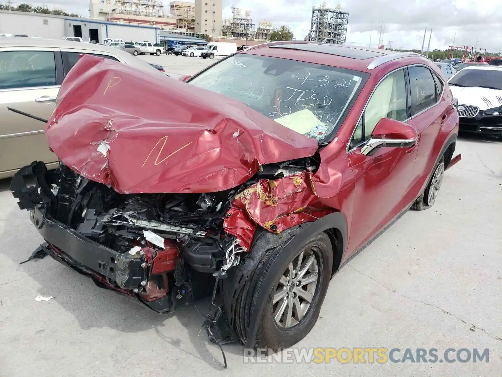 2 Photograph of a damaged car JTJDARBZ1L2178309 LEXUS NX 2020