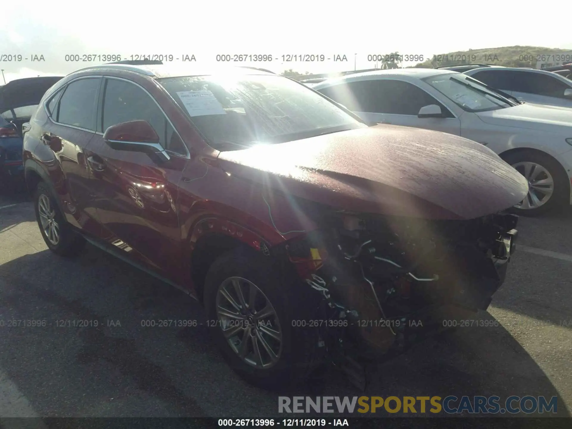 1 Photograph of a damaged car JTJDARBZ1L5000382 LEXUS NX 2020