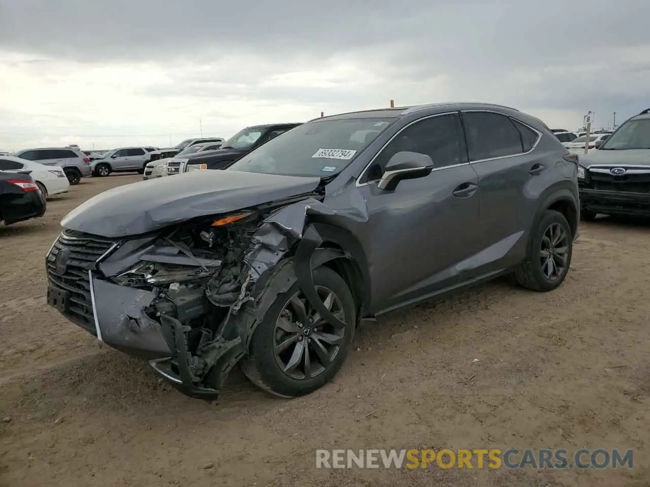 1 Photograph of a damaged car JTJDARBZ4L2171340 LEXUS NX 2020