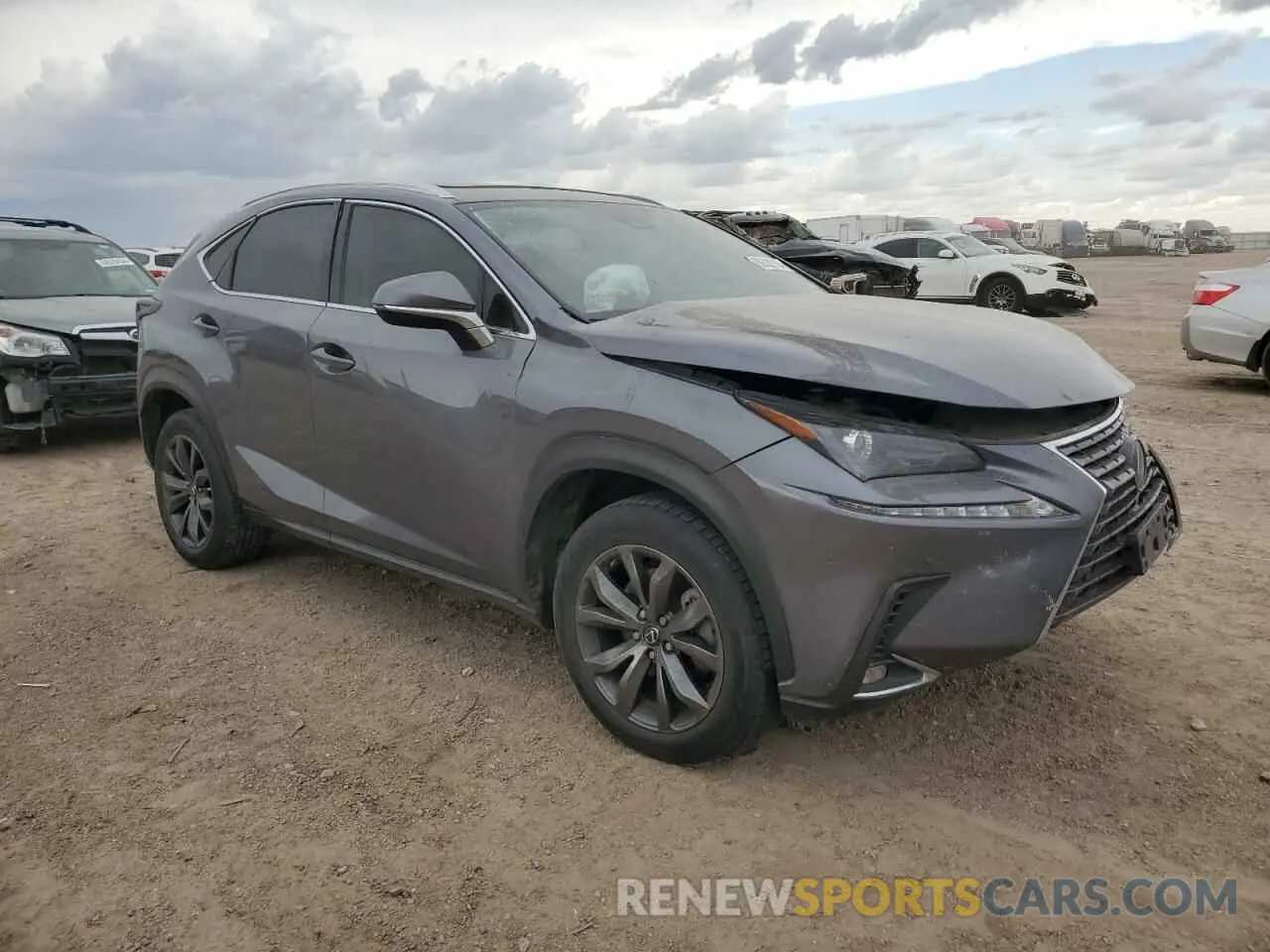 4 Photograph of a damaged car JTJDARBZ4L2171340 LEXUS NX 2020
