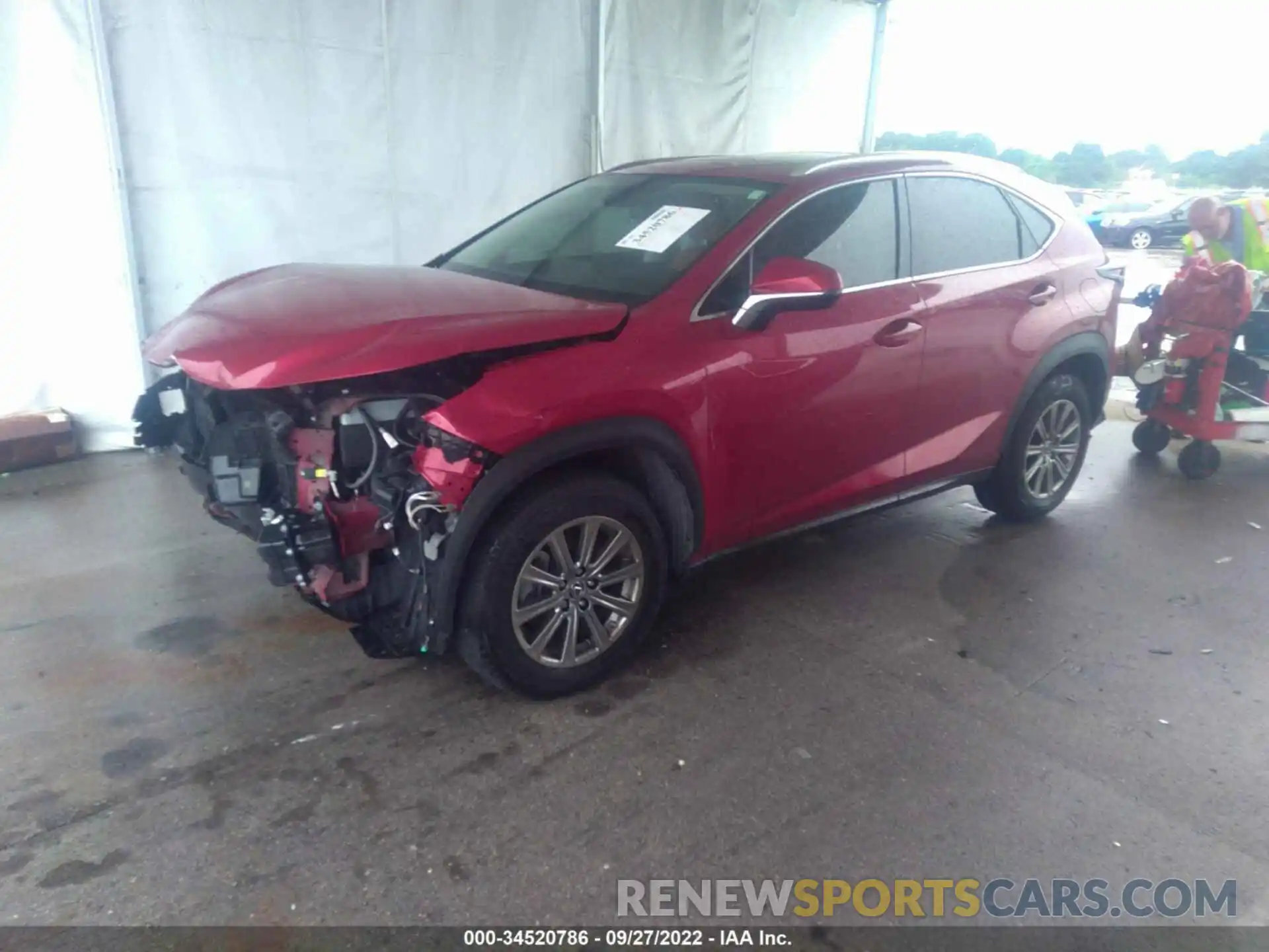 2 Photograph of a damaged car JTJDARBZ4L5001235 LEXUS NX 2020