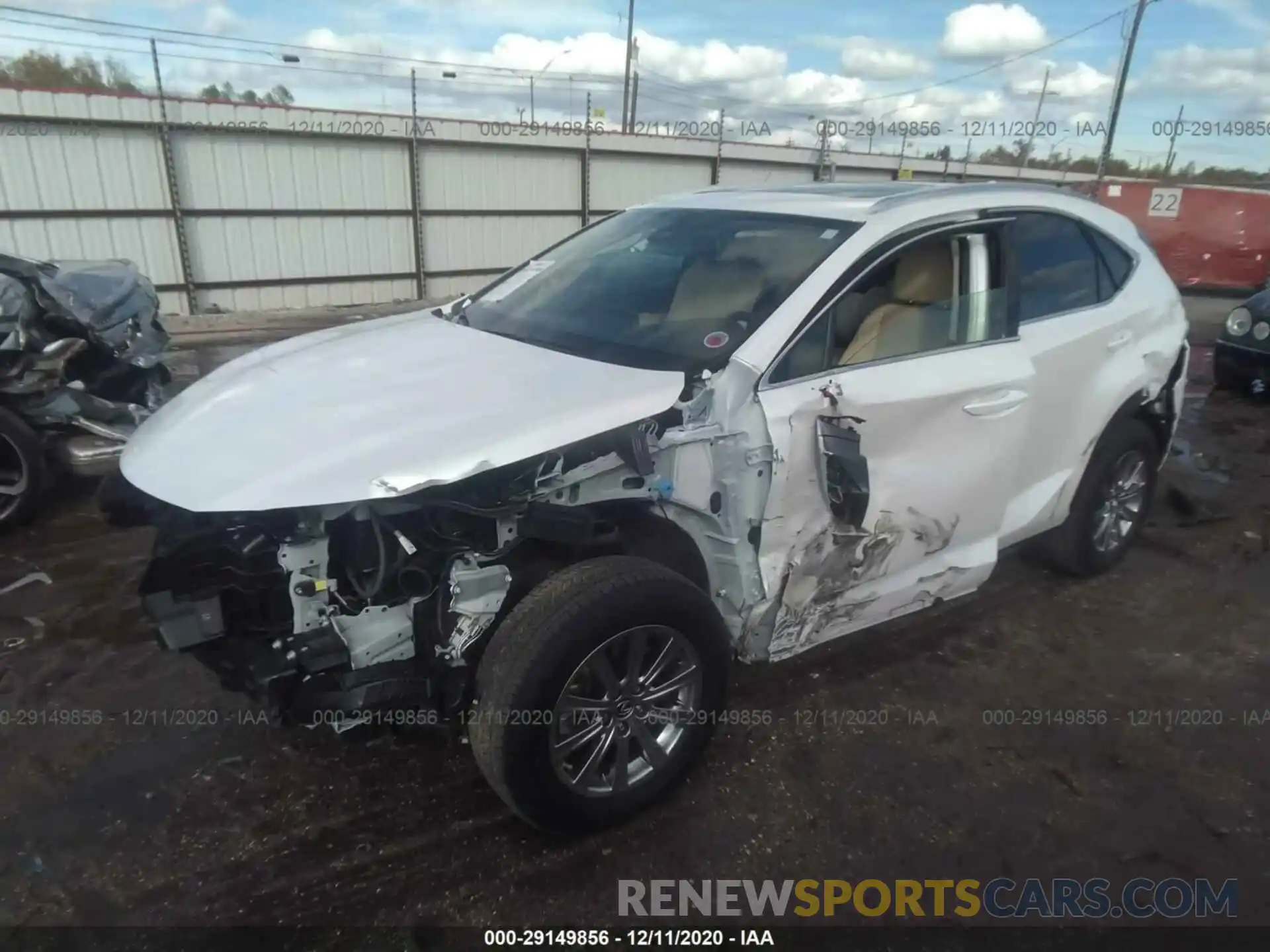 2 Photograph of a damaged car JTJDARBZ4L5007066 LEXUS NX 2020