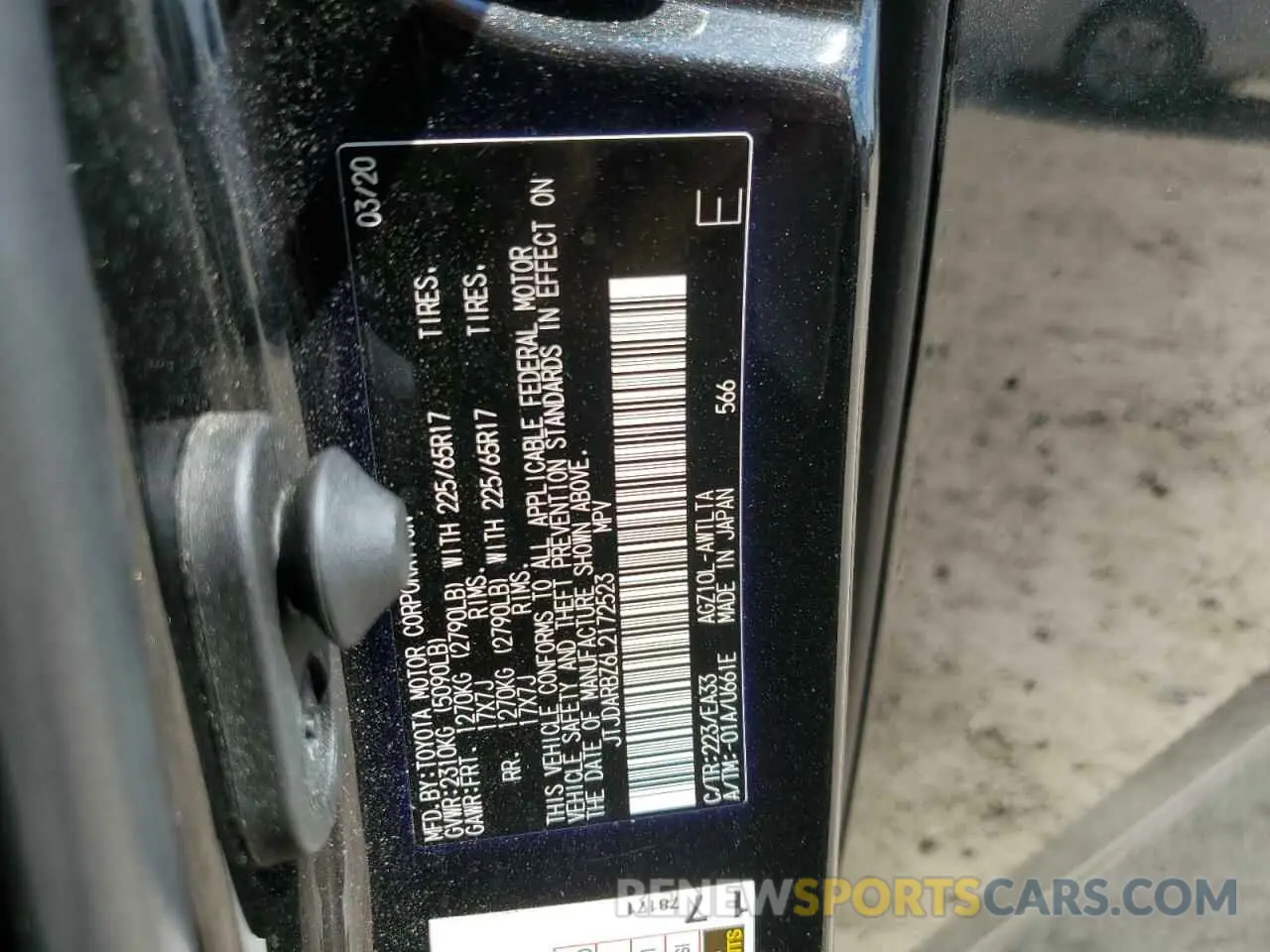 13 Photograph of a damaged car JTJDARBZ6L2172523 LEXUS NX 2020