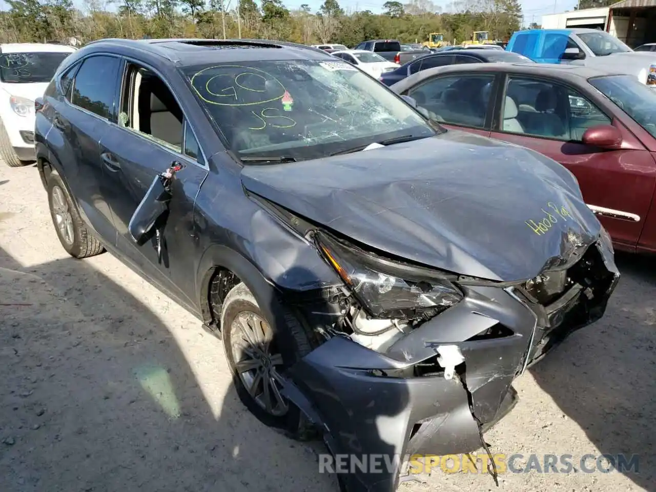 1 Photograph of a damaged car JTJDARBZ7L2174412 LEXUS NX 2020