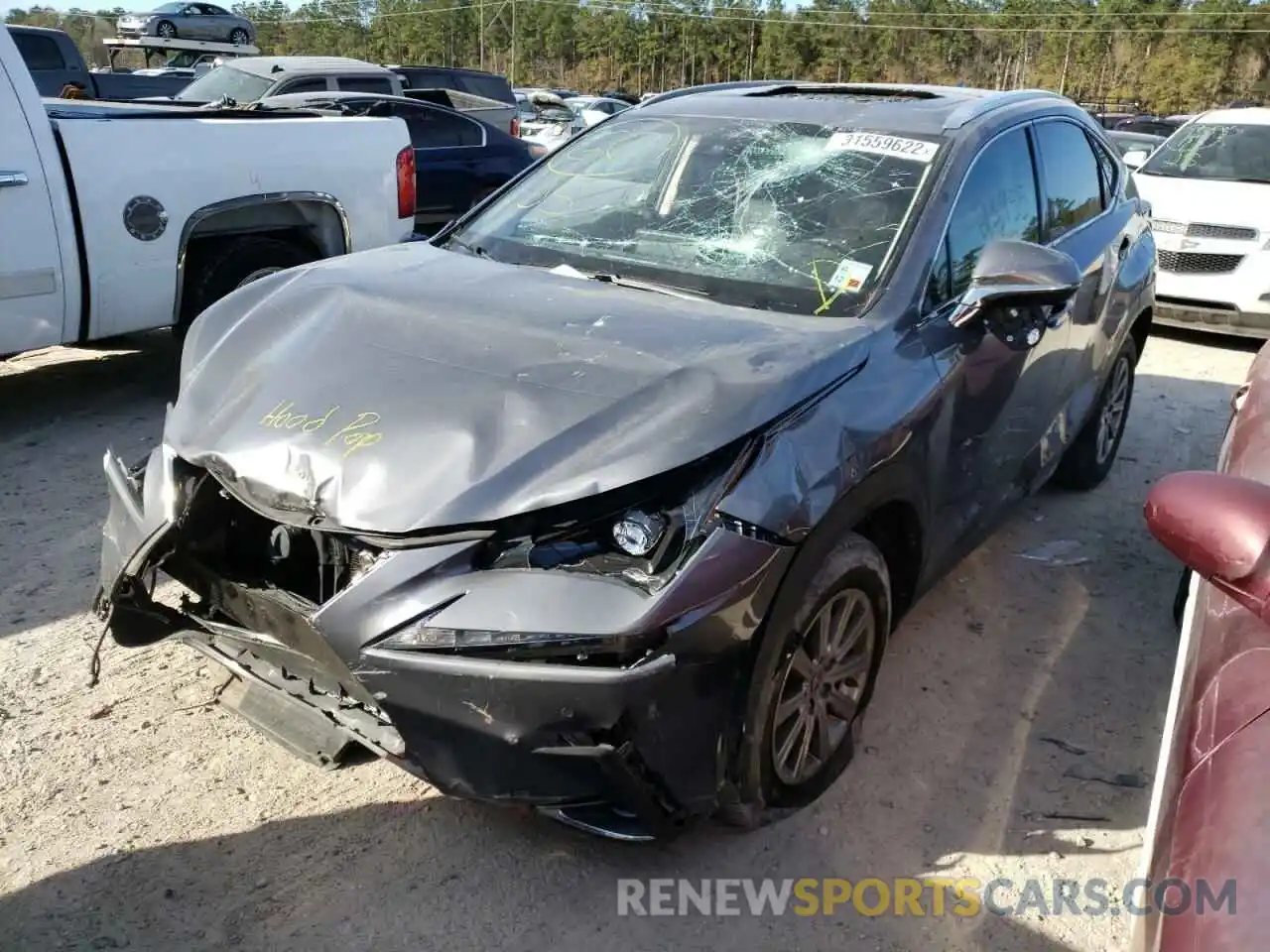 2 Photograph of a damaged car JTJDARBZ7L2174412 LEXUS NX 2020