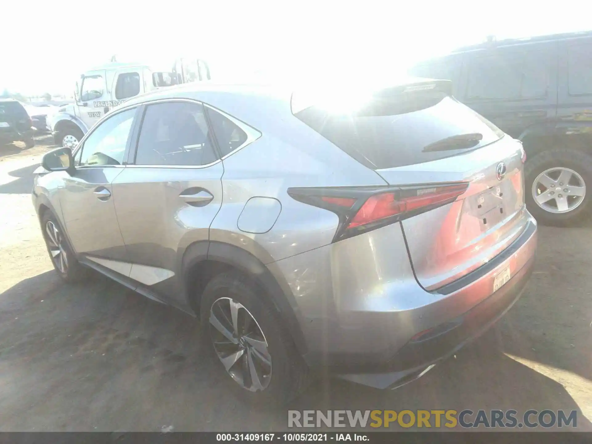 3 Photograph of a damaged car JTJDARBZ7L5002878 LEXUS NX 2020