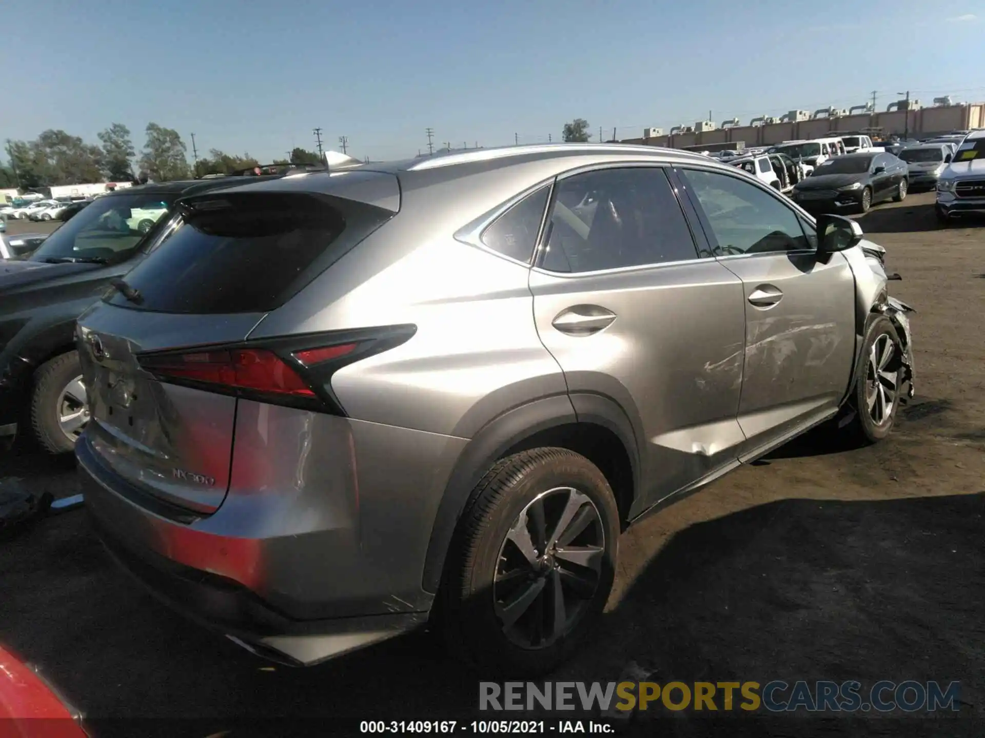 4 Photograph of a damaged car JTJDARBZ7L5002878 LEXUS NX 2020