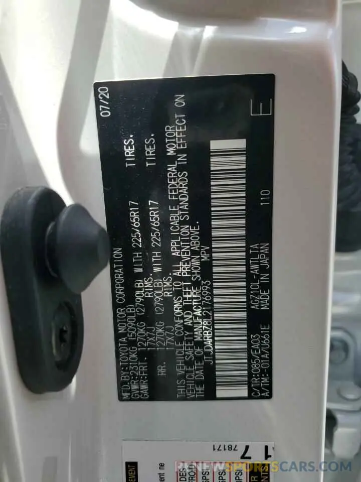 15 Photograph of a damaged car JTJDARBZ8L2176993 LEXUS NX 2020