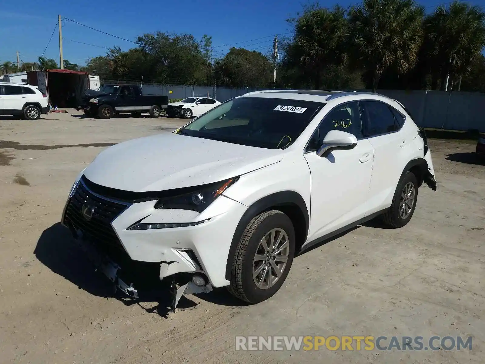 2 Photograph of a damaged car JTJDARBZ9L5013543 LEXUS NX 2020