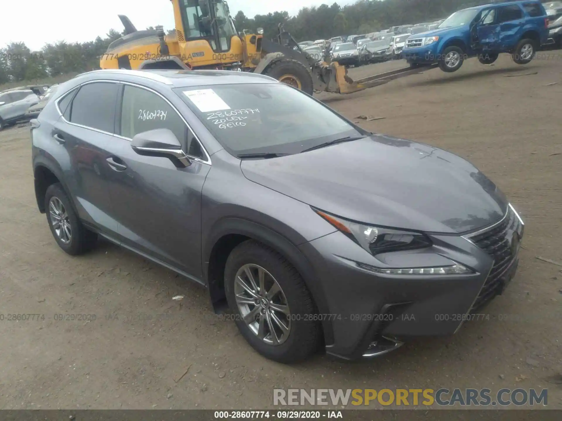 1 Photograph of a damaged car JTJDARDZ0L2220644 LEXUS NX 2020