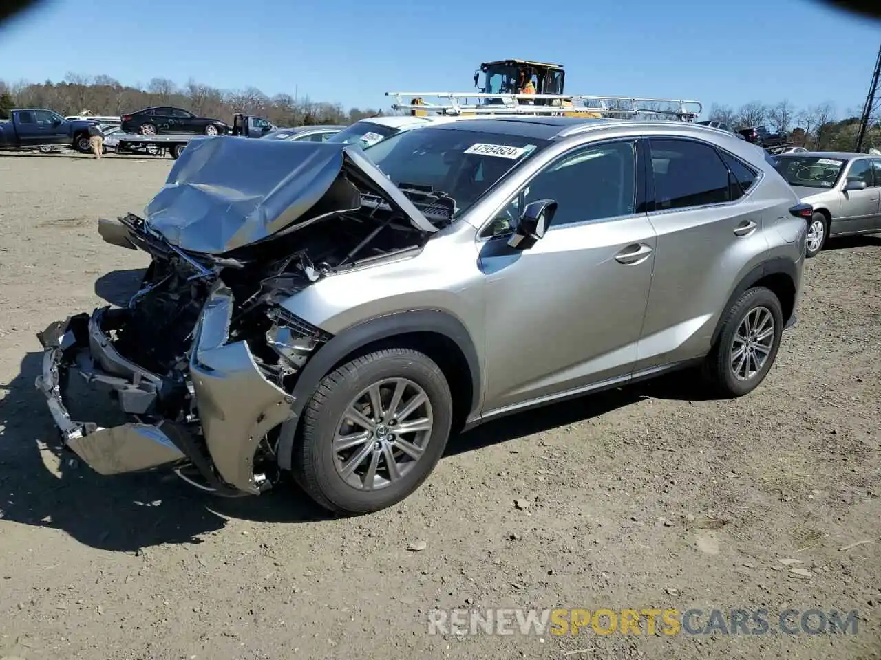 1 Photograph of a damaged car JTJDARDZ1L2224668 LEXUS NX 2020