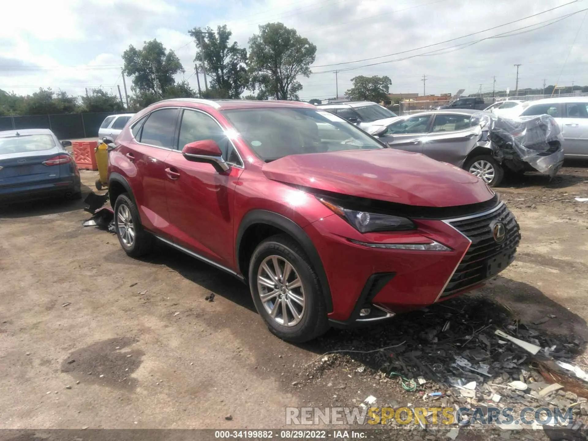 1 Photograph of a damaged car JTJDARDZ7L5016650 LEXUS NX 2020