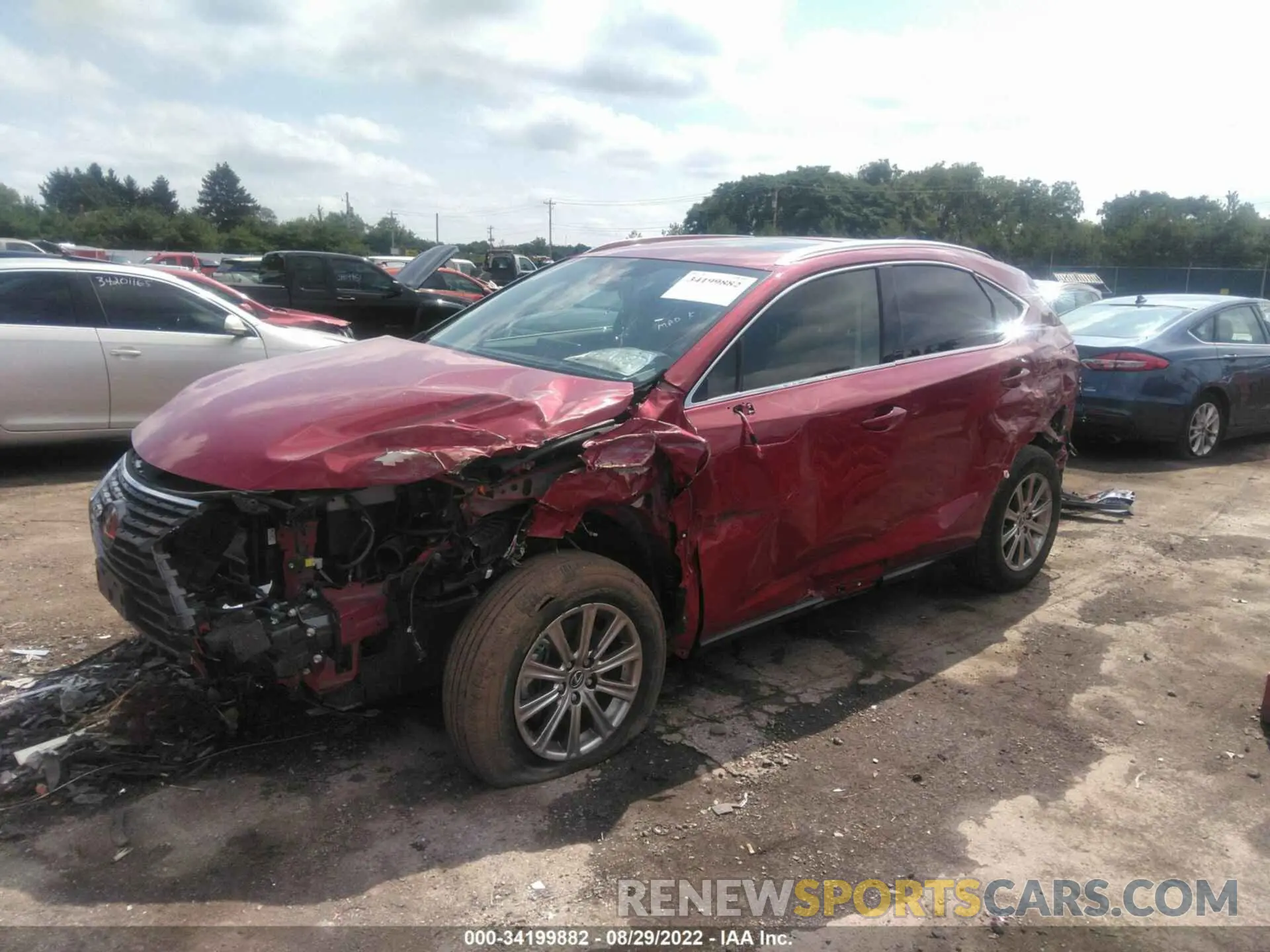 2 Photograph of a damaged car JTJDARDZ7L5016650 LEXUS NX 2020