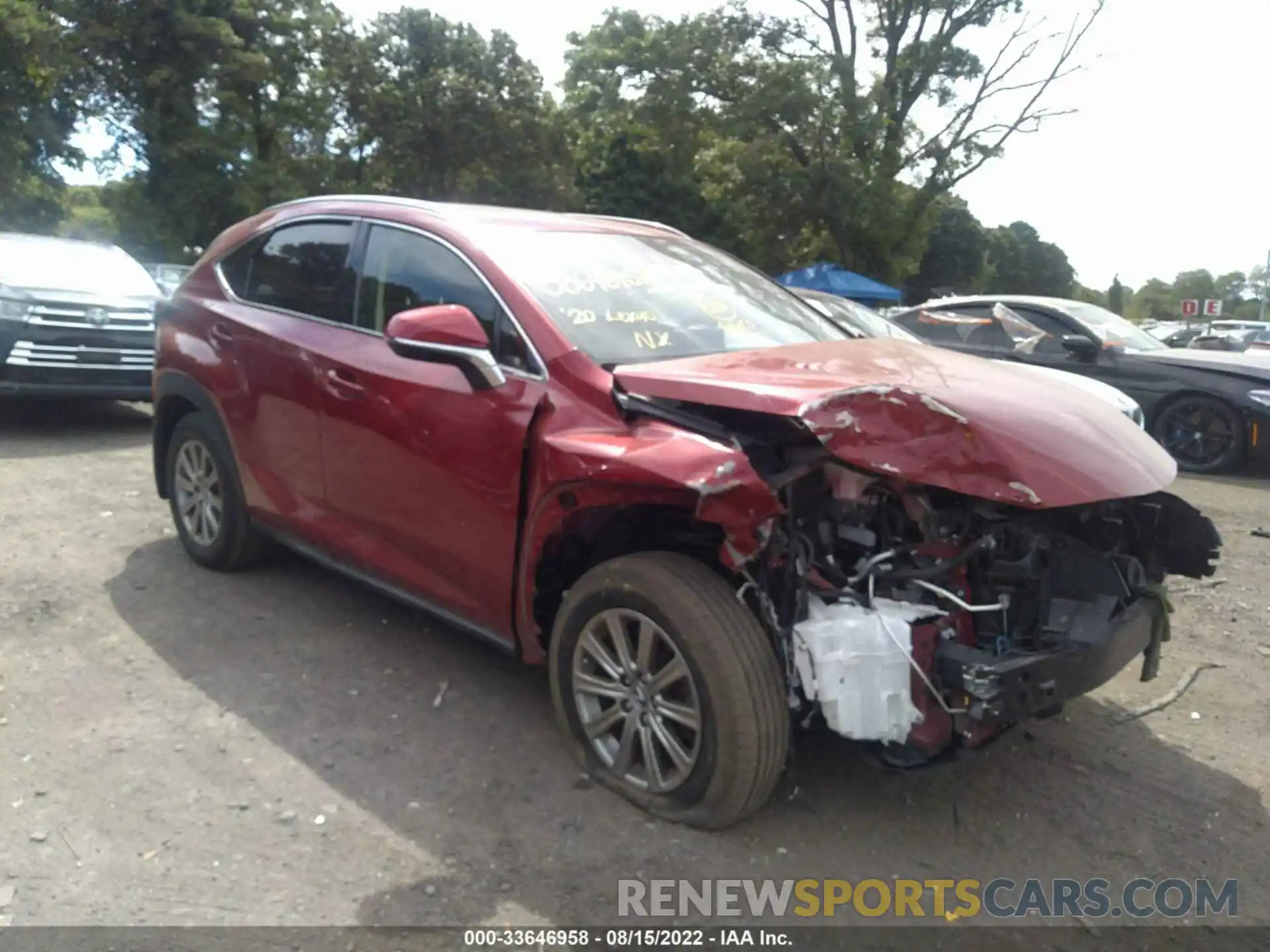 1 Photograph of a damaged car JTJDARDZ8L5007536 LEXUS NX 2020