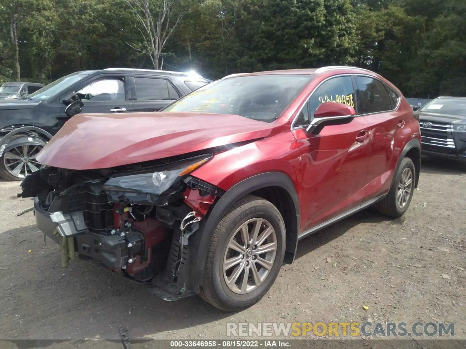 2 Photograph of a damaged car JTJDARDZ8L5007536 LEXUS NX 2020