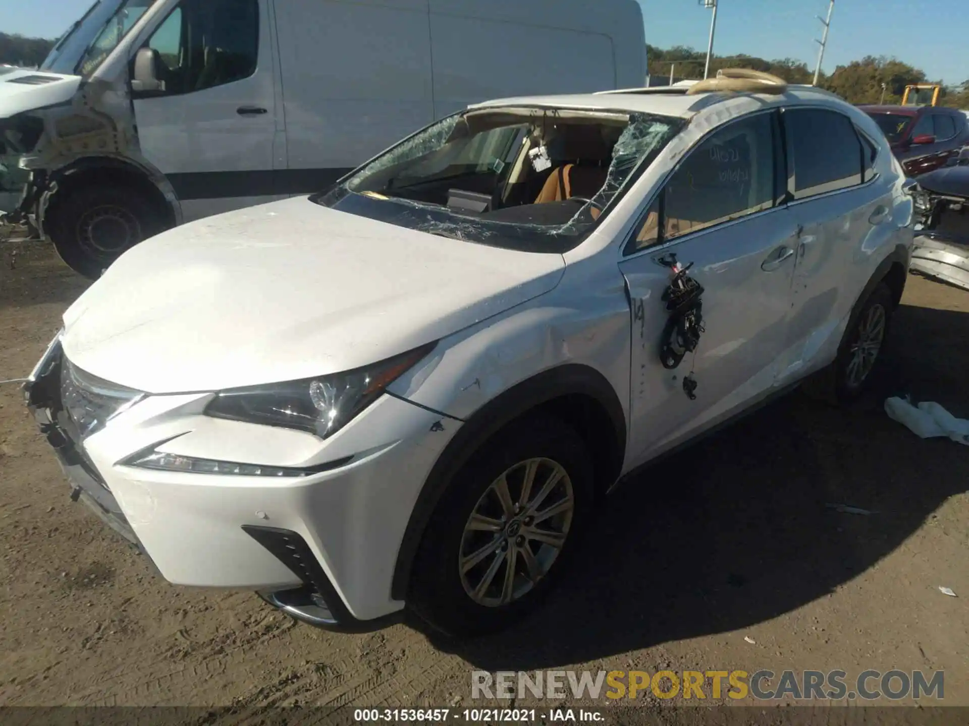 2 Photograph of a damaged car JTJDARDZ9L5002412 LEXUS NX 2020