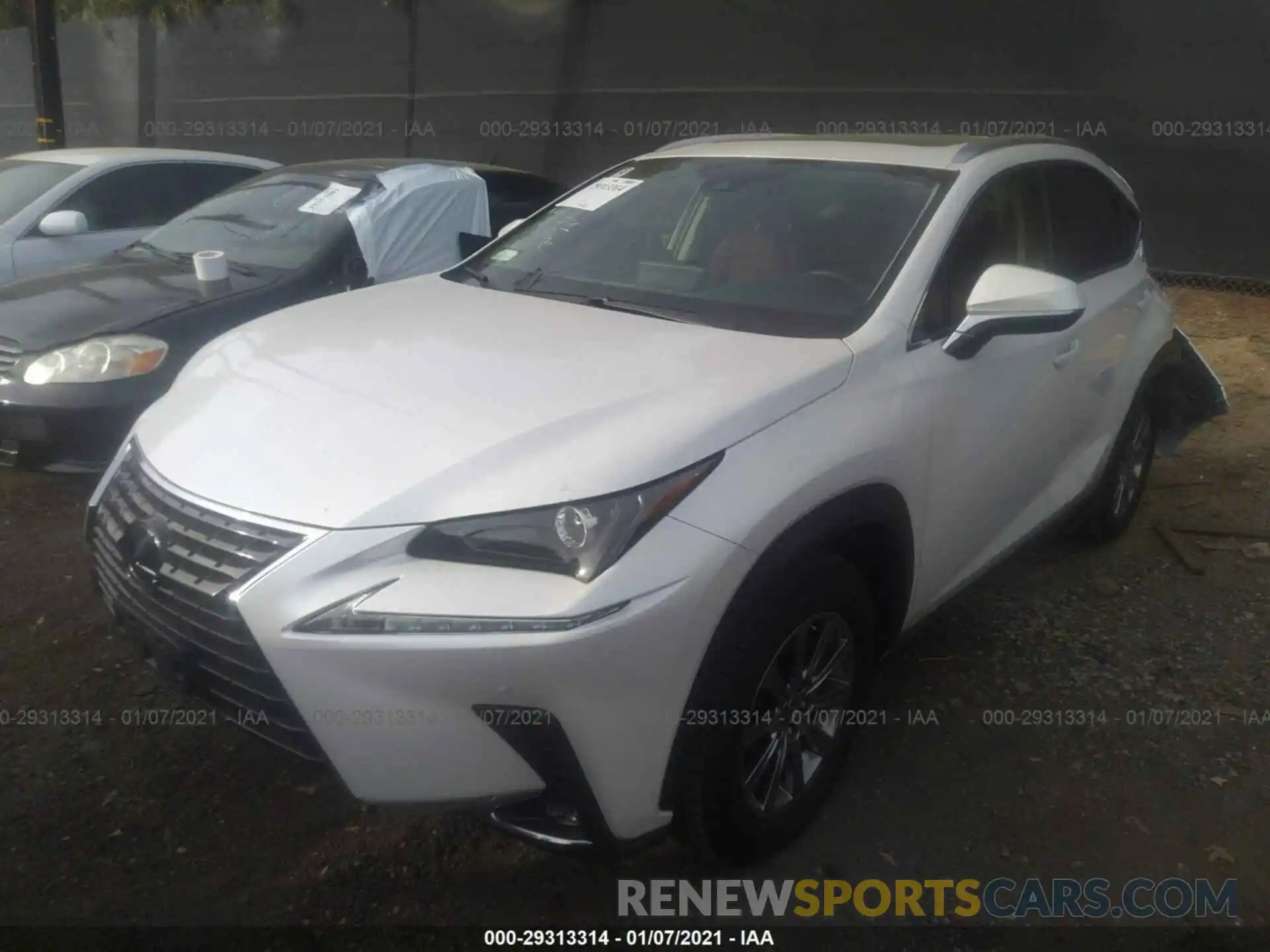 2 Photograph of a damaged car JTJDJRDZ0L2127672 LEXUS NX 2020