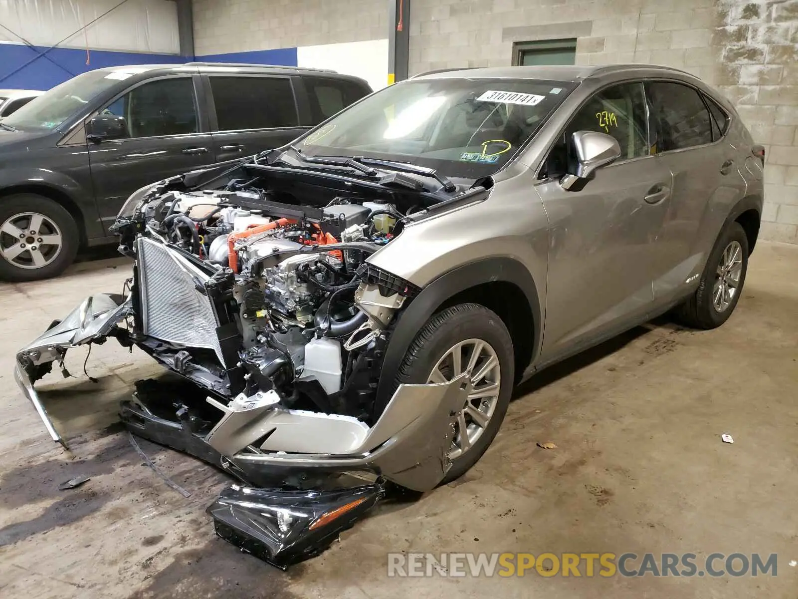 2 Photograph of a damaged car JTJDJRDZ1L2144433 LEXUS NX 2020