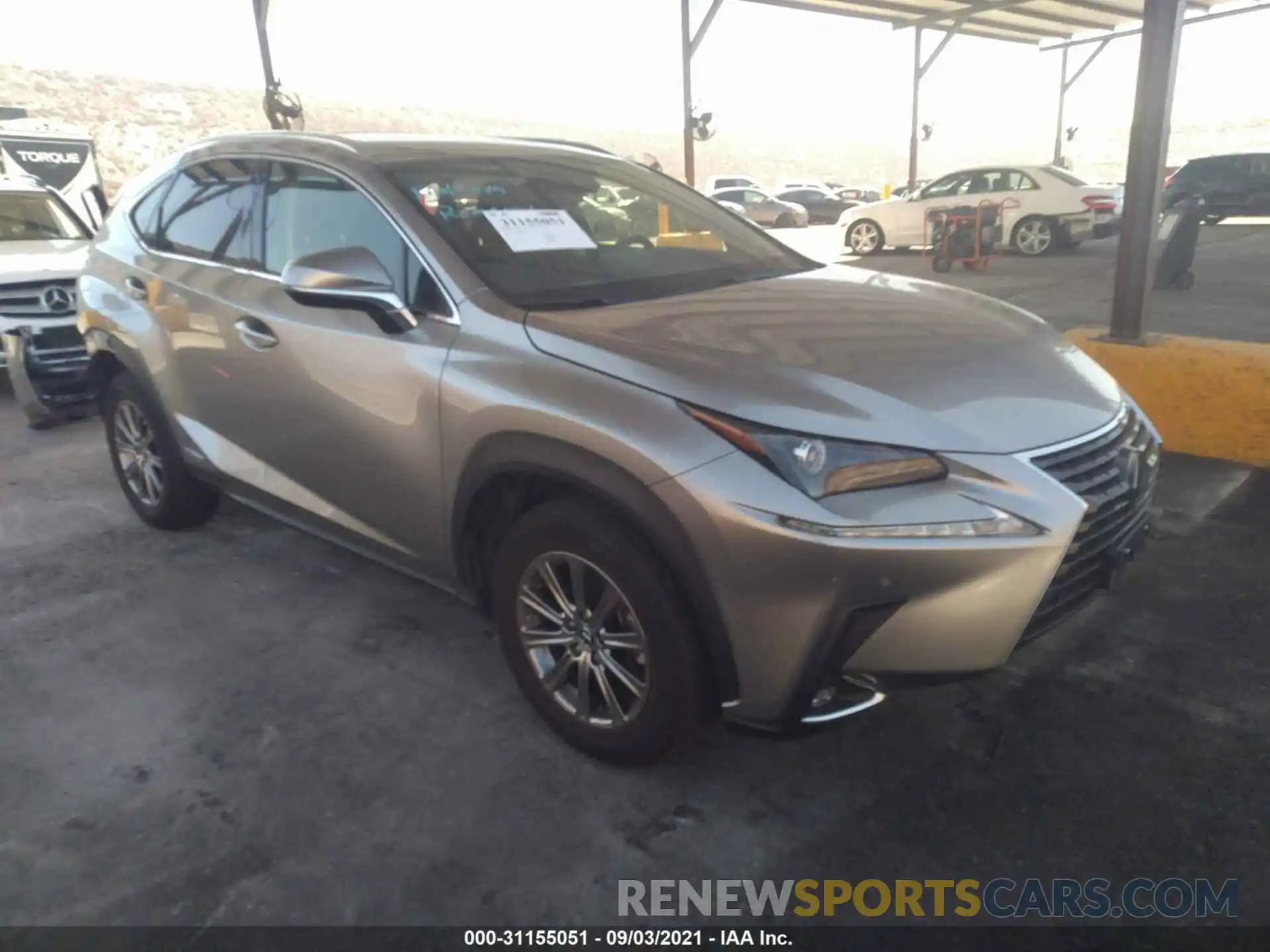 1 Photograph of a damaged car JTJDJRDZ2L2128628 LEXUS NX 2020