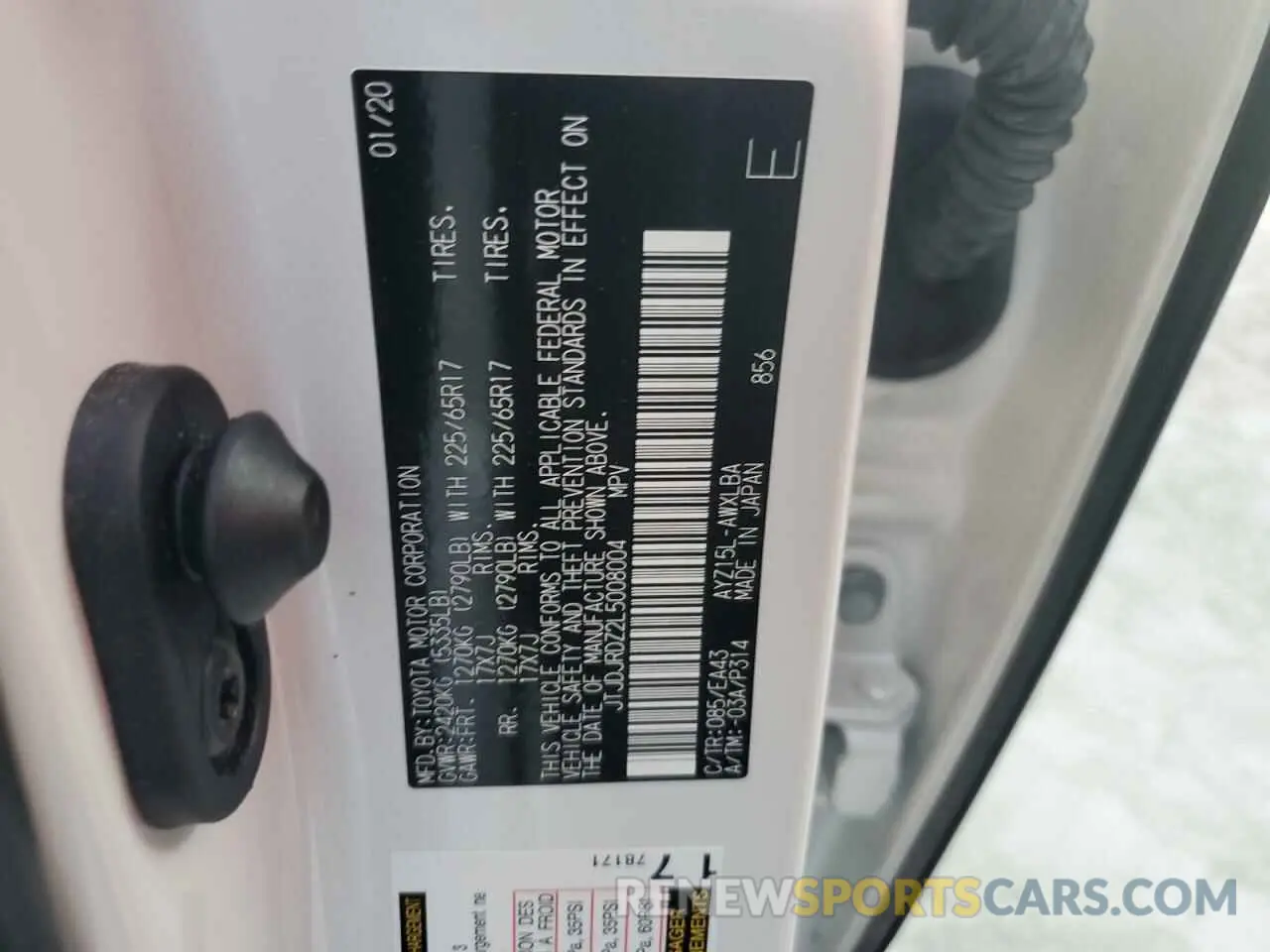 14 Photograph of a damaged car JTJDJRDZ2L5008004 LEXUS NX 2020