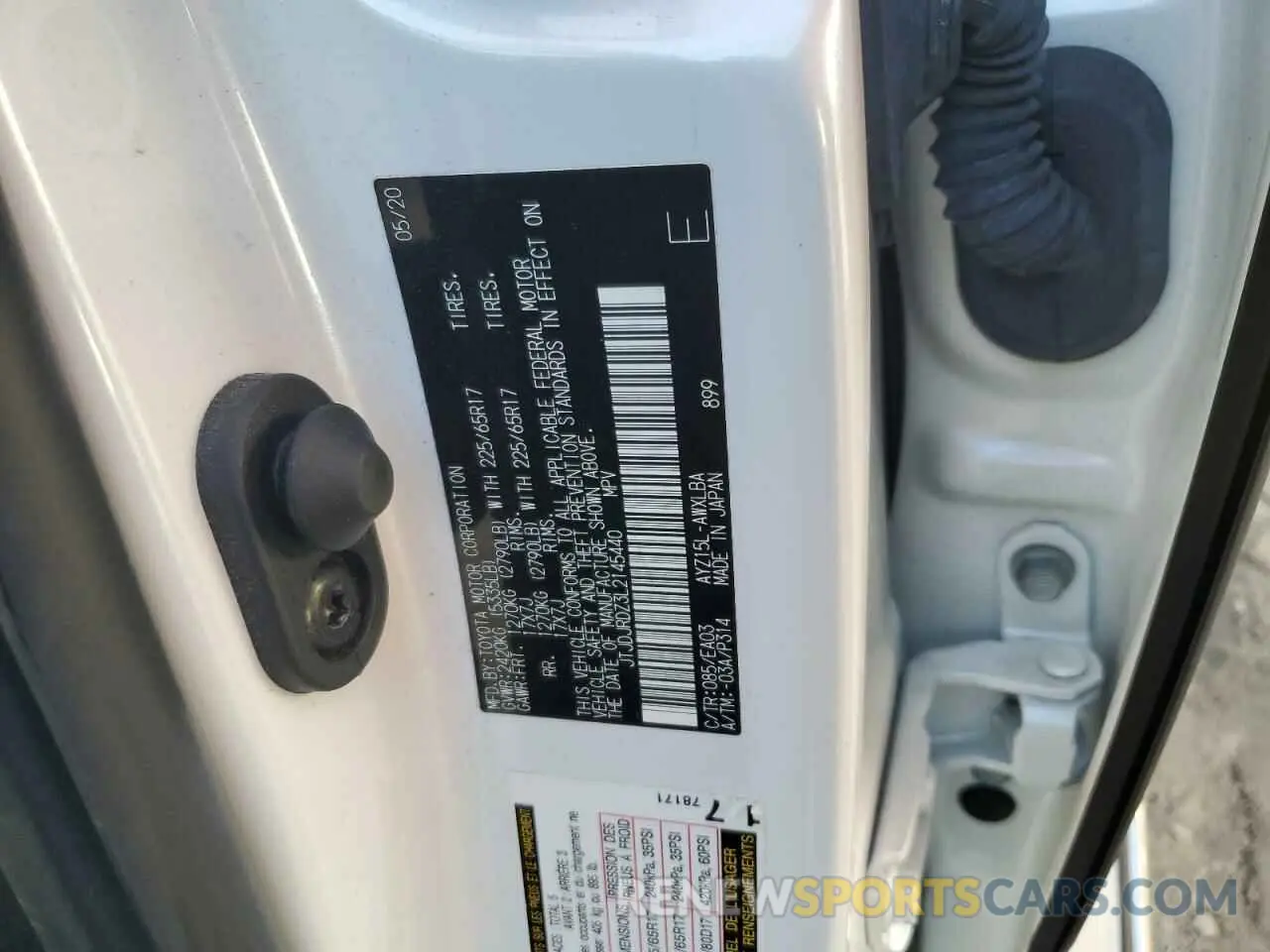13 Photograph of a damaged car JTJDJRDZ3L2145440 LEXUS NX 2020