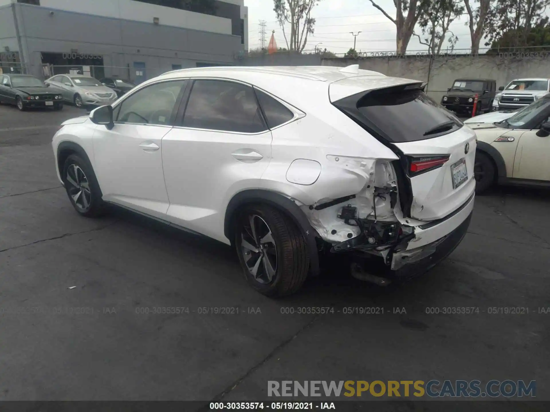 3 Photograph of a damaged car JTJGARBZ3L5007198 LEXUS NX 2020