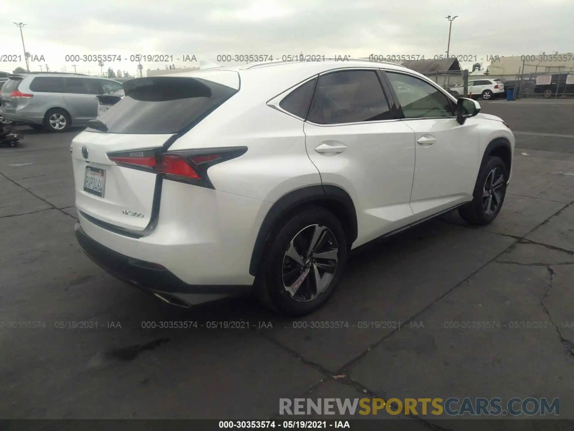 4 Photograph of a damaged car JTJGARBZ3L5007198 LEXUS NX 2020