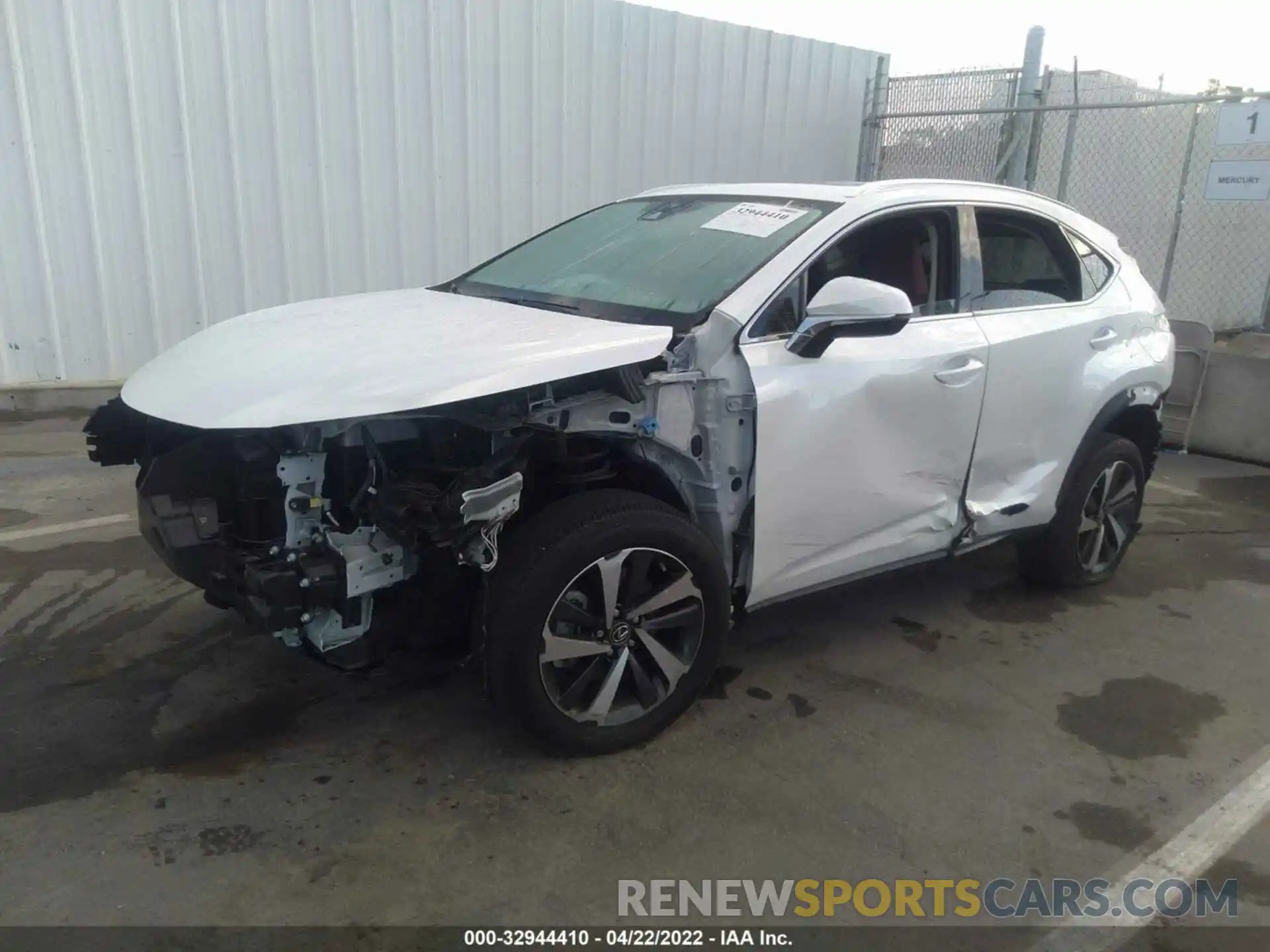 2 Photograph of a damaged car JTJGARBZ5L5011740 LEXUS NX 2020