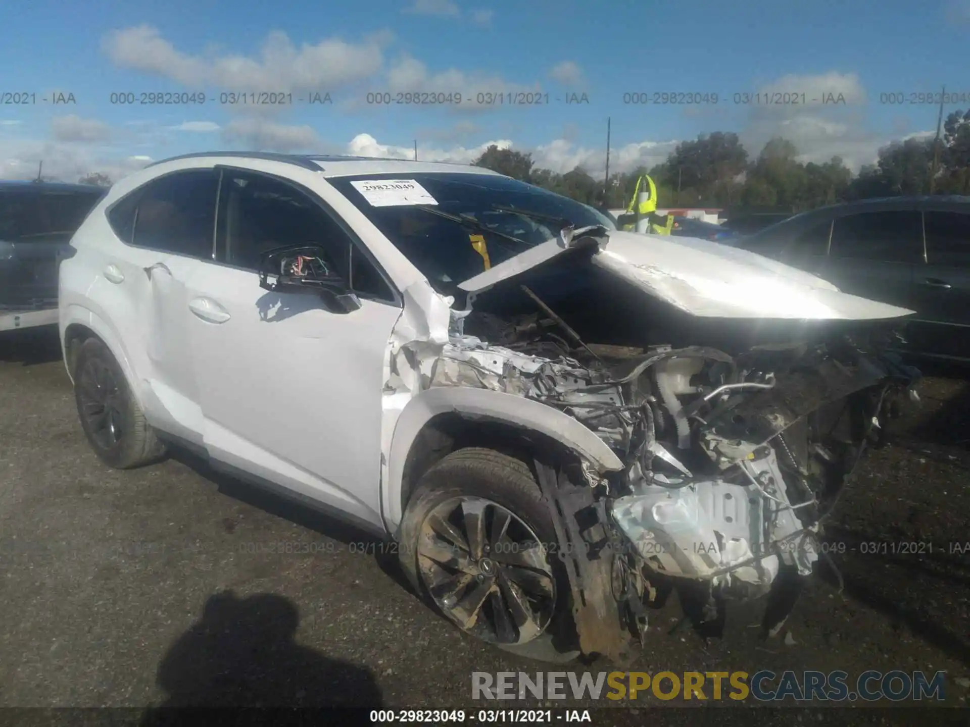 1 Photograph of a damaged car JTJGARBZ6L2170851 LEXUS NX 2020