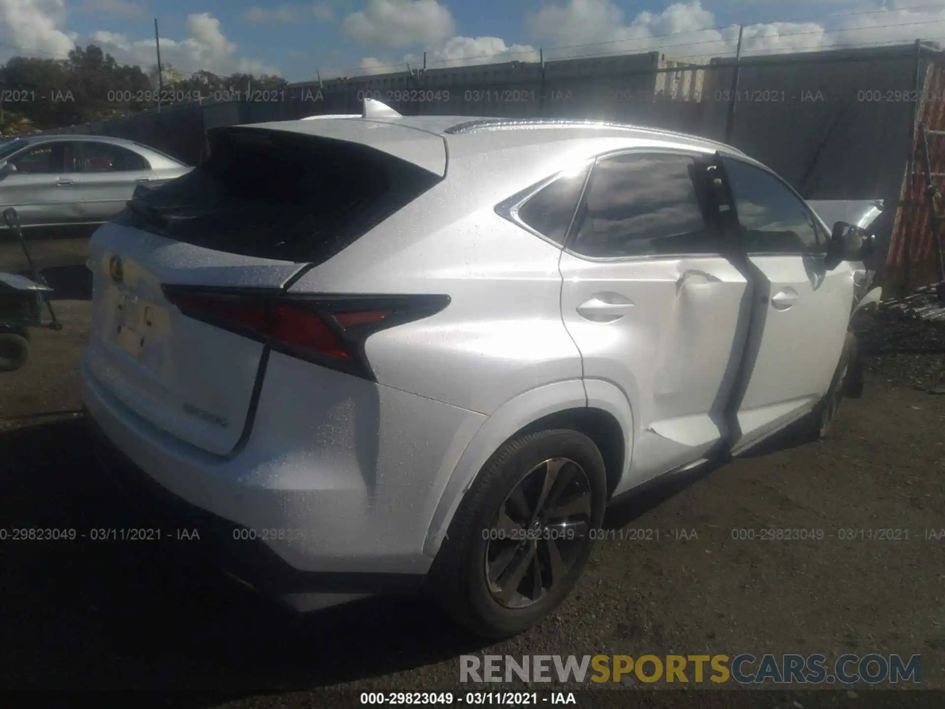 4 Photograph of a damaged car JTJGARBZ6L2170851 LEXUS NX 2020