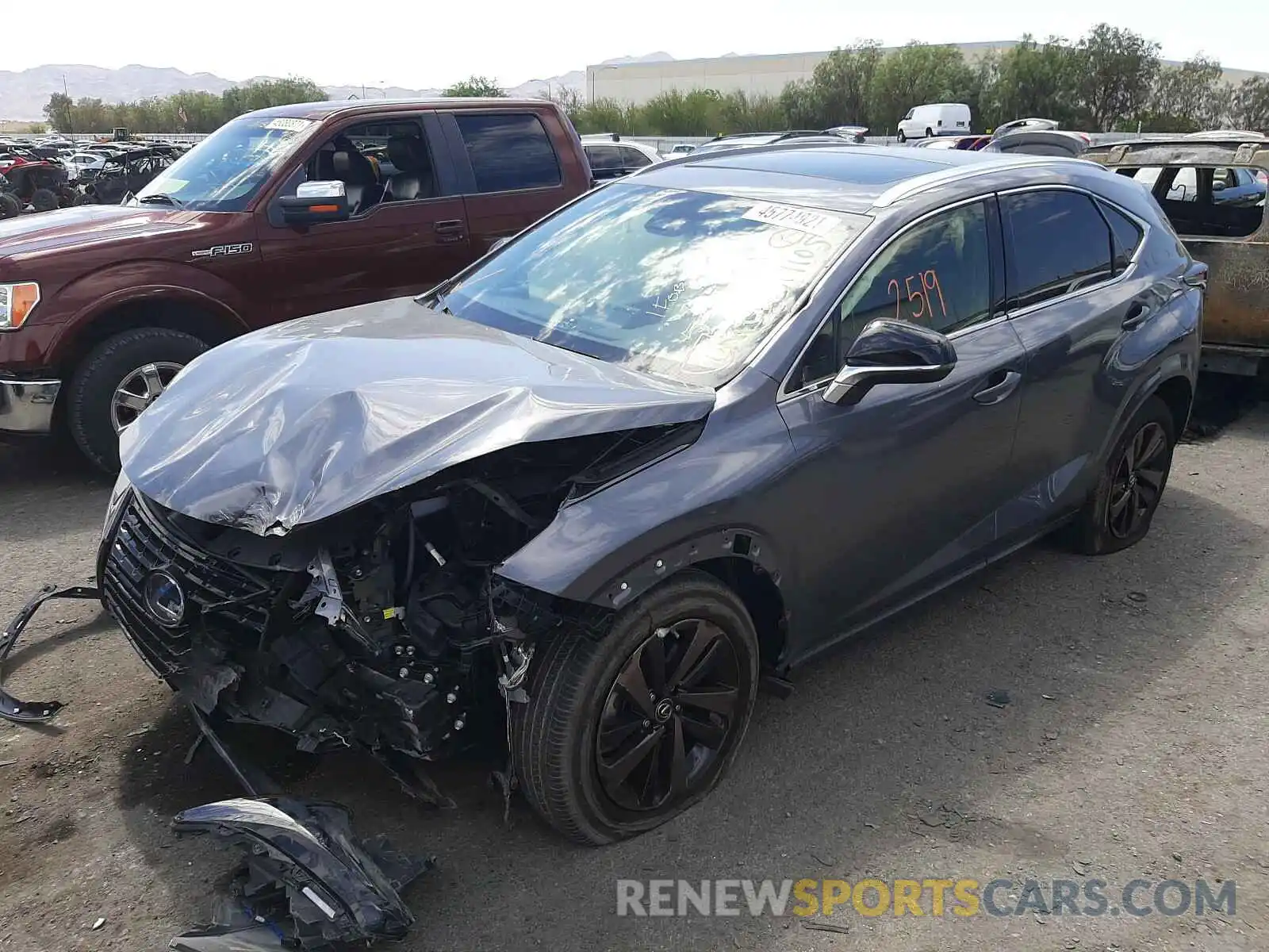 2 Photograph of a damaged car JTJGARBZ7L2170695 LEXUS NX 2020