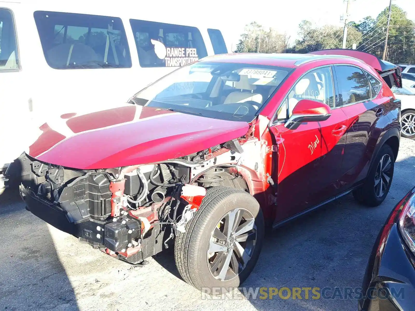 2 Photograph of a damaged car JTJGARBZ7L5014185 LEXUS NX 2020