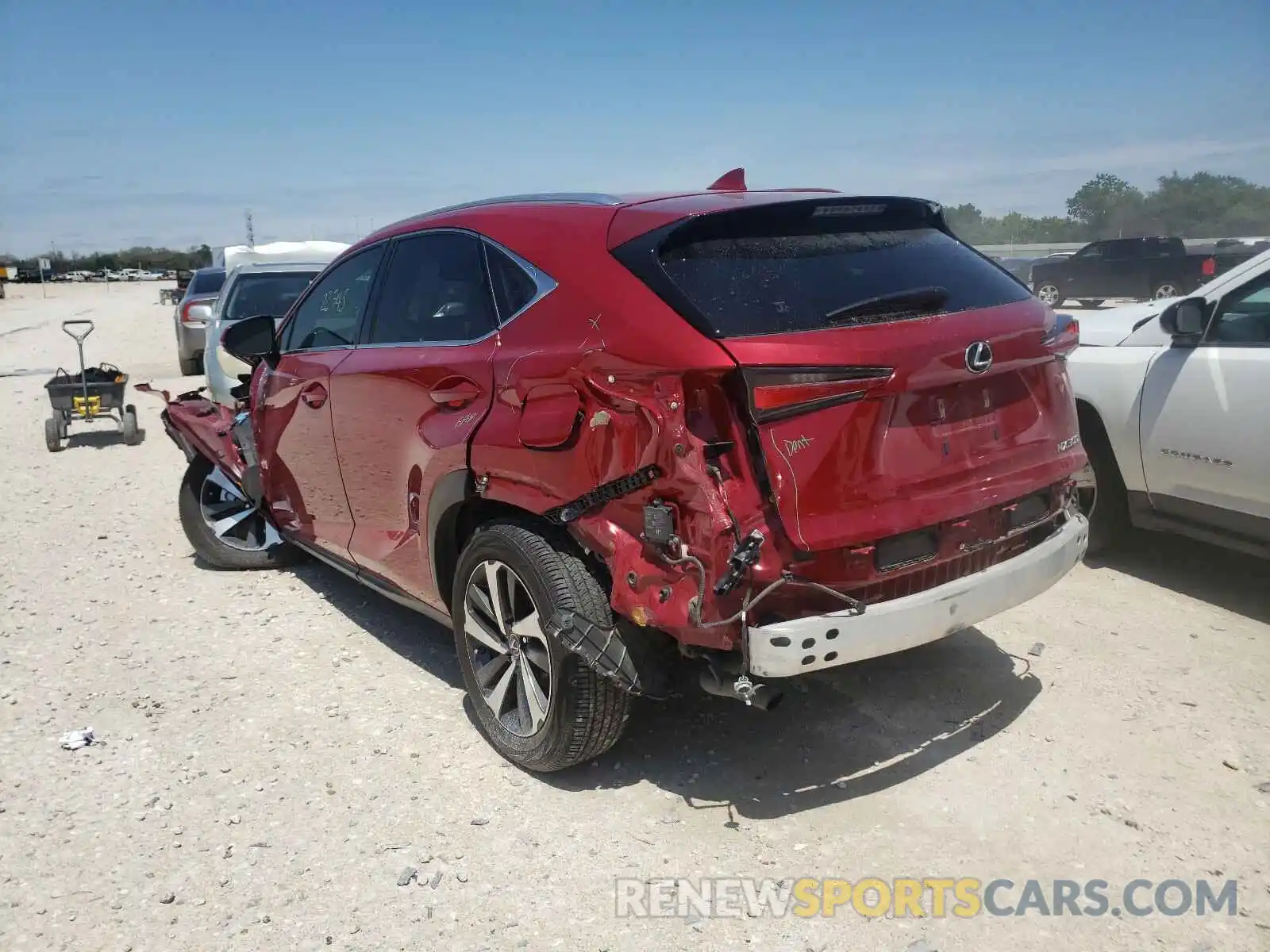 3 Photograph of a damaged car JTJGARBZ8L2167255 LEXUS NX 2020