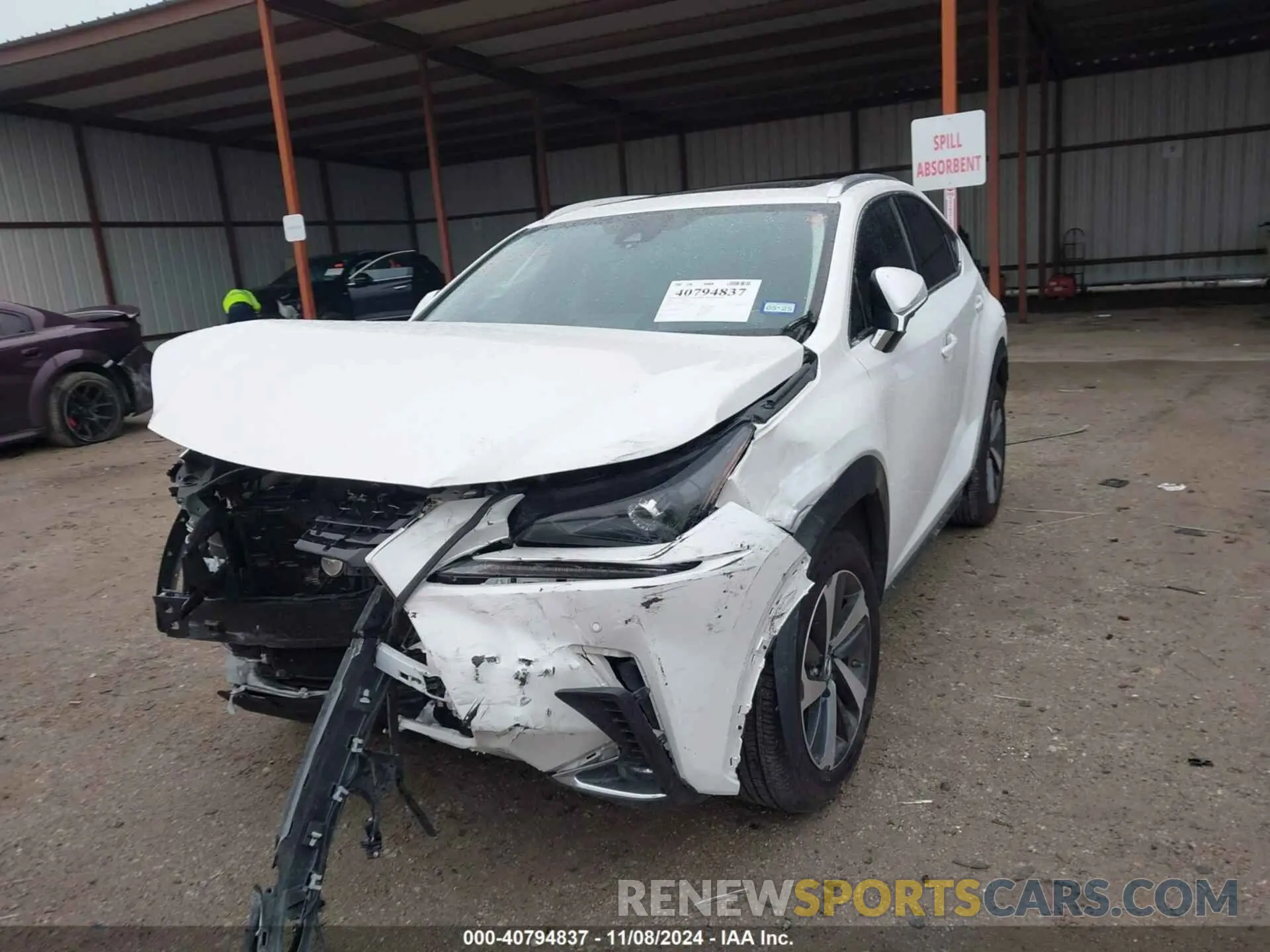 2 Photograph of a damaged car JTJGARBZ9L5013149 LEXUS NX 2020