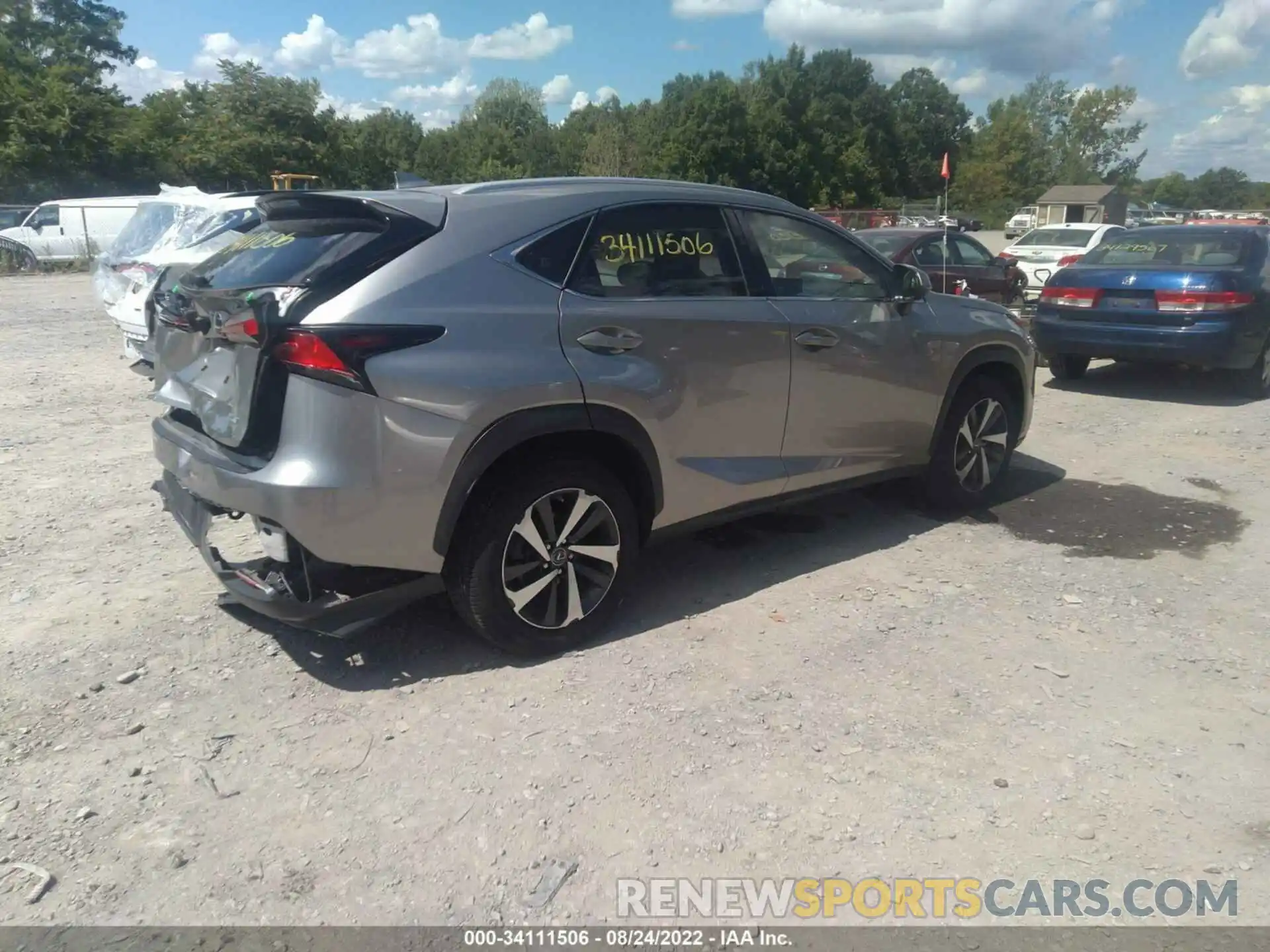 4 Photograph of a damaged car JTJGARDZ1L5007942 LEXUS NX 2020