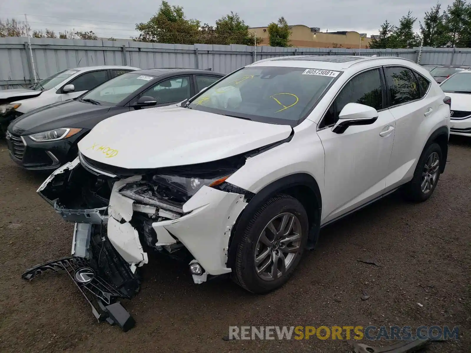 2 Photograph of a damaged car JTJGARDZ9L5016615 LEXUS NX 2020