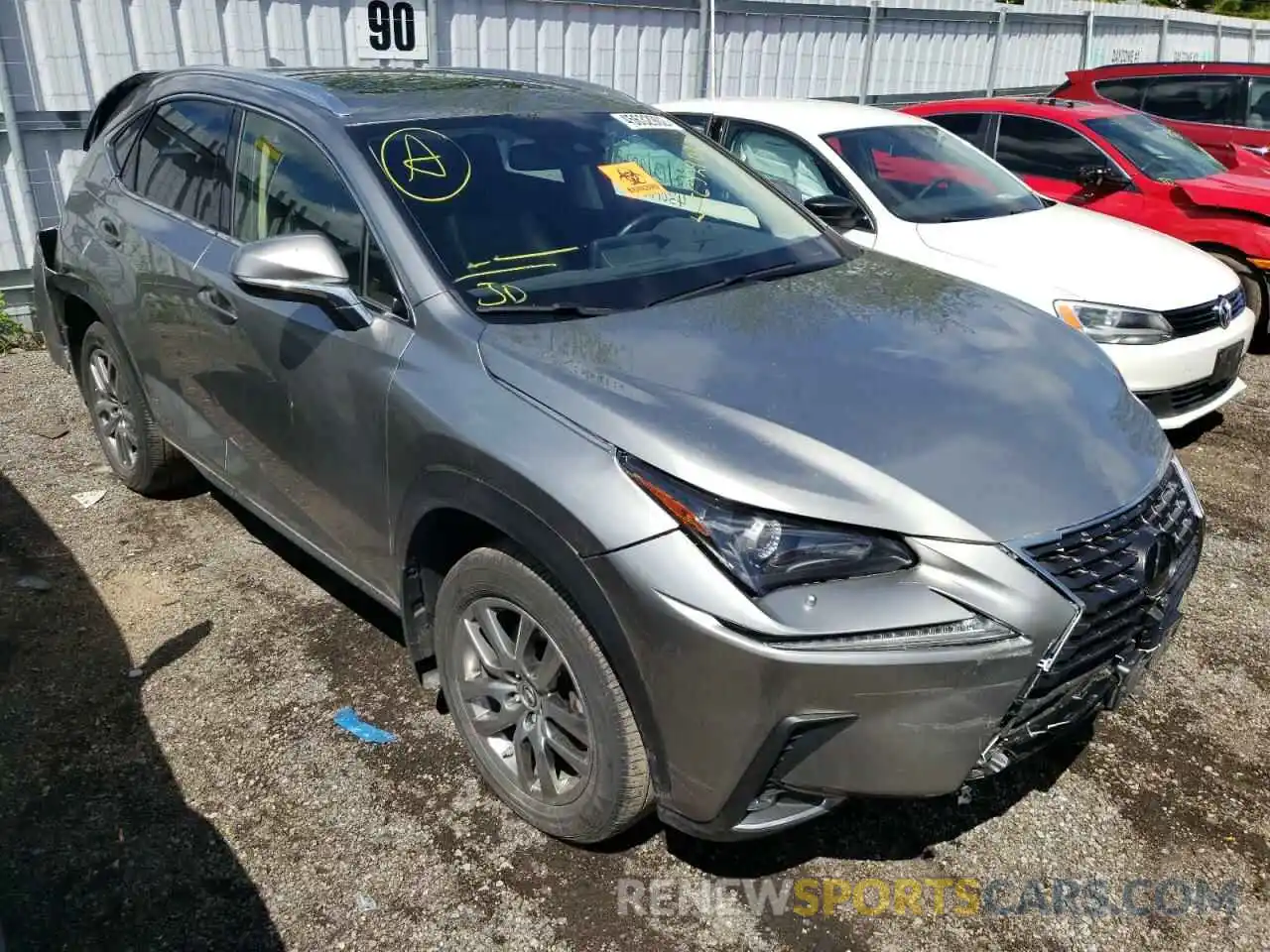 1 Photograph of a damaged car JTJGARDZ9L5017232 LEXUS NX 2020