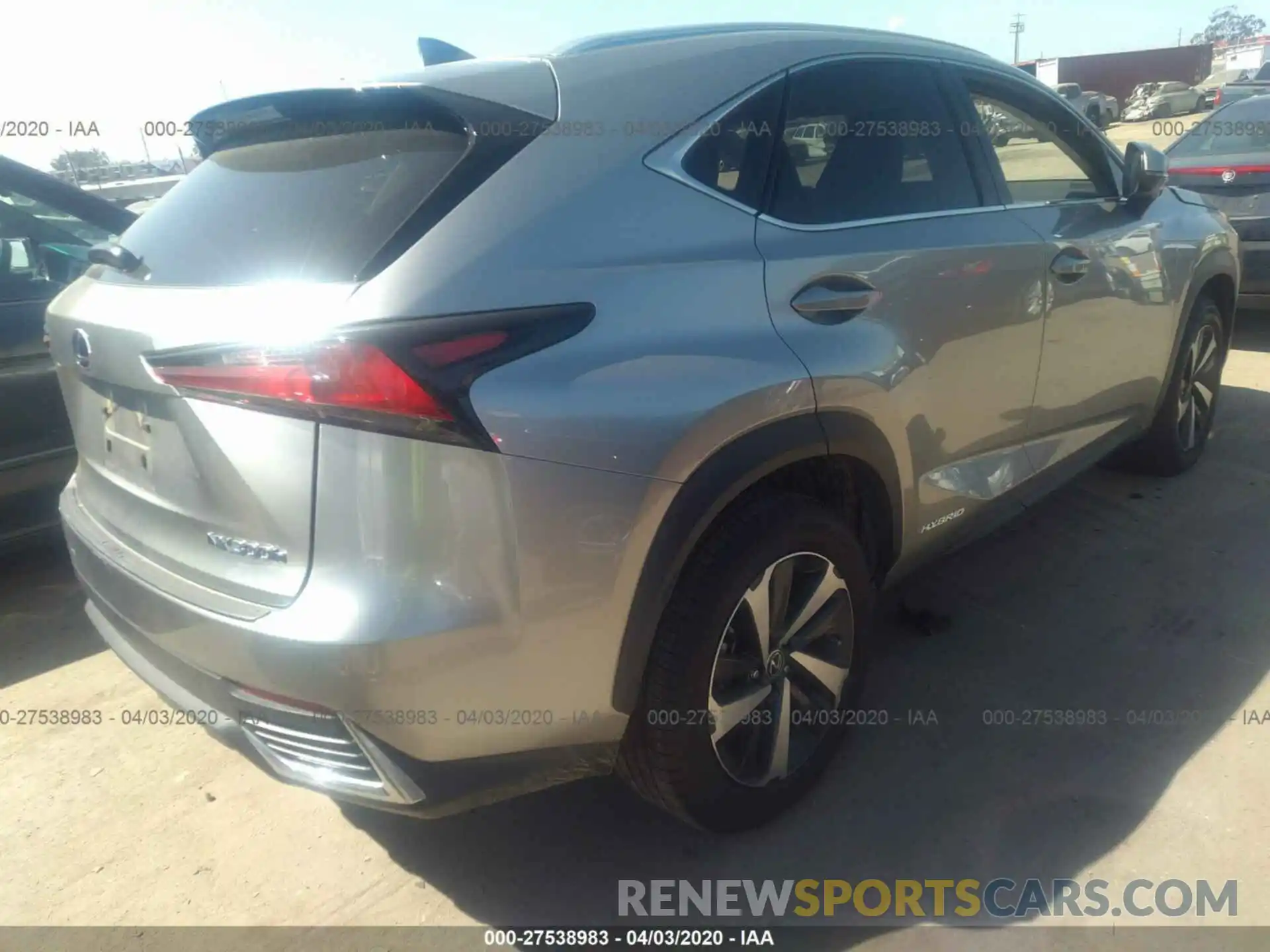 4 Photograph of a damaged car JTJGJRDZ2L2133728 LEXUS NX 2020