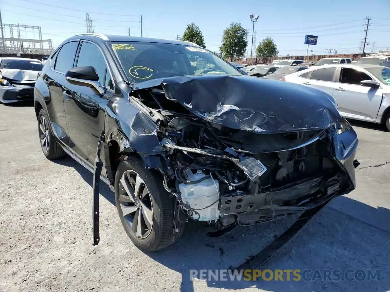 1 Photograph of a damaged car JTJGJRDZ3L2132958 LEXUS NX 2020