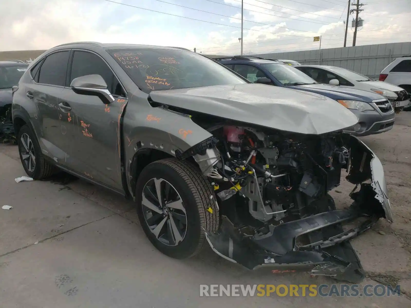 1 Photograph of a damaged car JTJGJRDZ3L5006548 LEXUS NX 2020