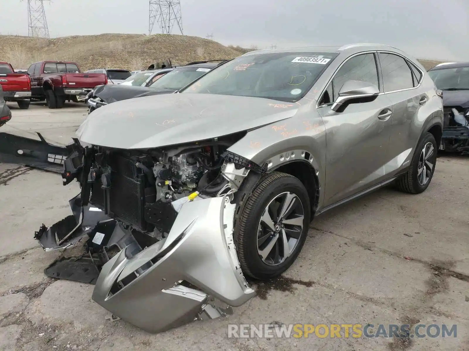 2 Photograph of a damaged car JTJGJRDZ3L5006548 LEXUS NX 2020