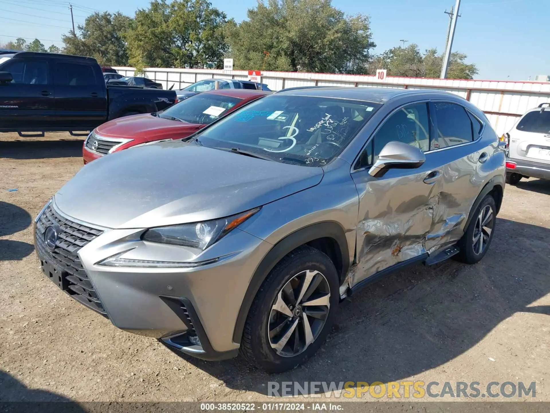 2 Photograph of a damaged car JTJGJRDZ4L2132953 LEXUS NX 2020