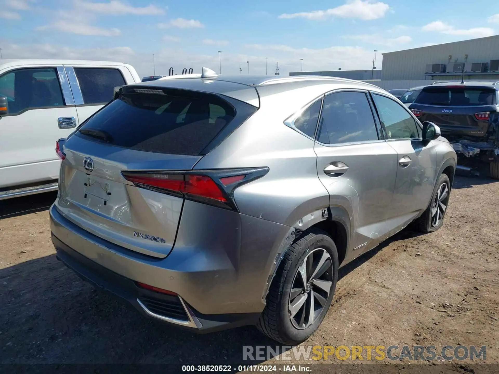 4 Photograph of a damaged car JTJGJRDZ4L2132953 LEXUS NX 2020