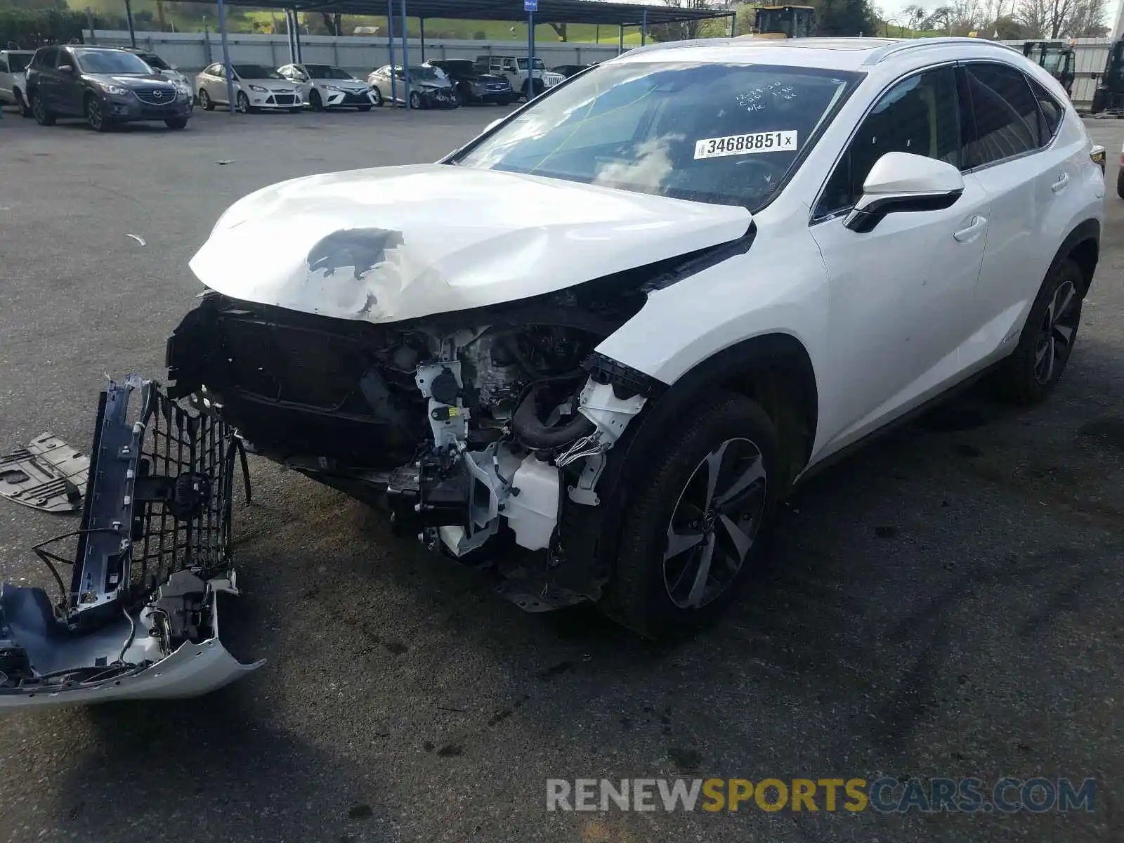 2 Photograph of a damaged car JTJGJRDZ4L5006171 LEXUS NX 2020