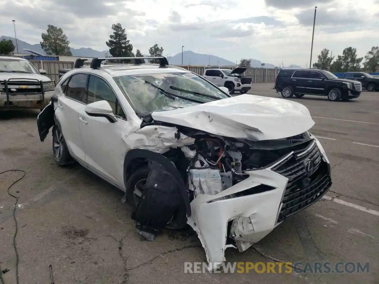 1 Photograph of a damaged car JTJGJRDZ4L5009927 LEXUS NX 2020