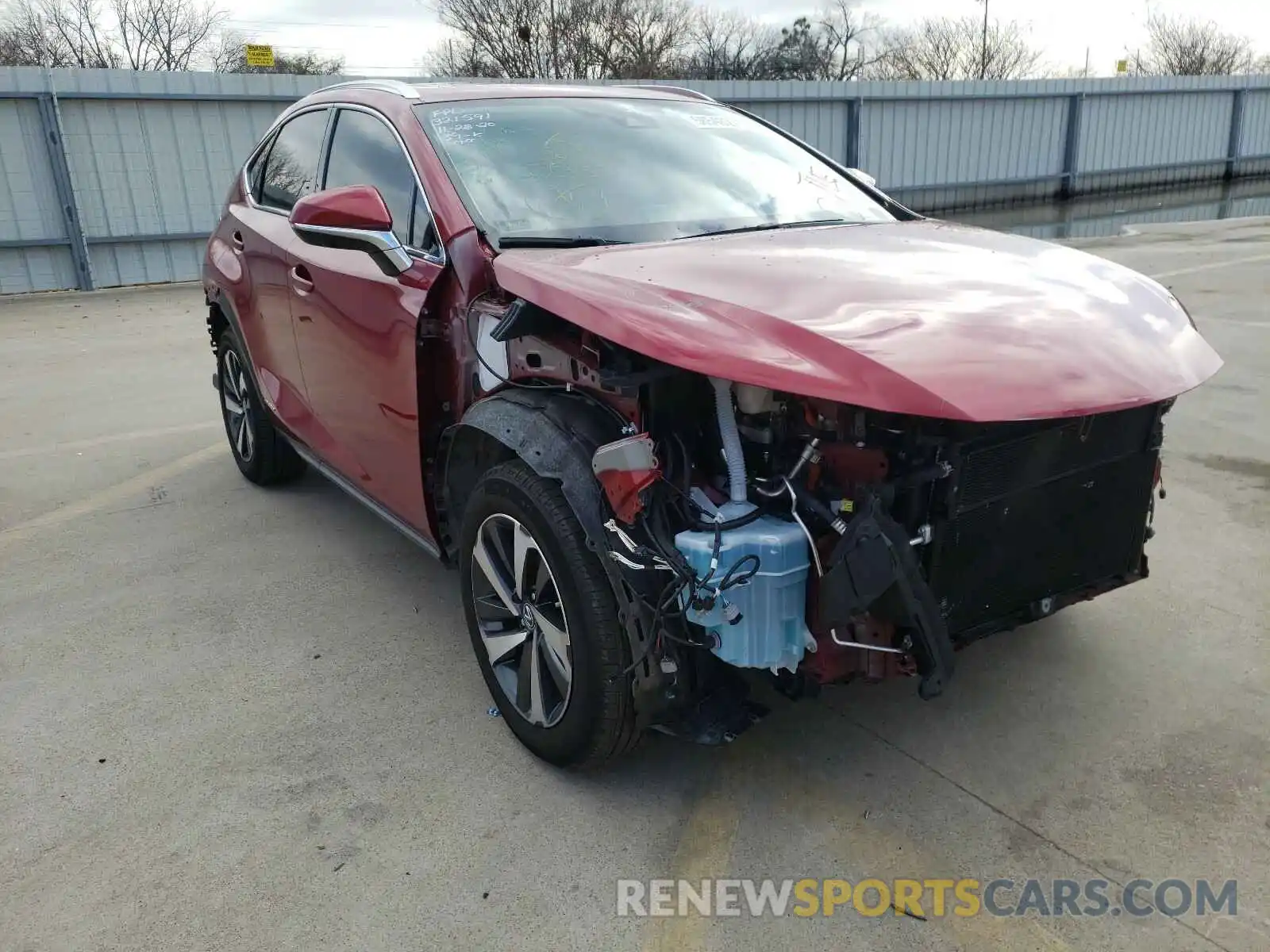 1 Photograph of a damaged car JTJGJRDZ5L2142343 LEXUS NX 2020