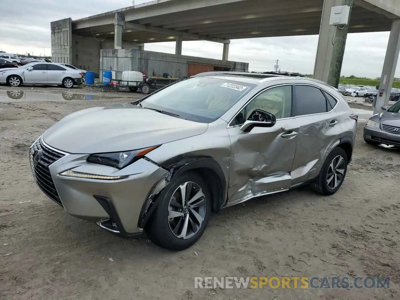 1 Photograph of a damaged car JTJGJRDZ5L5008088 LEXUS NX 2020