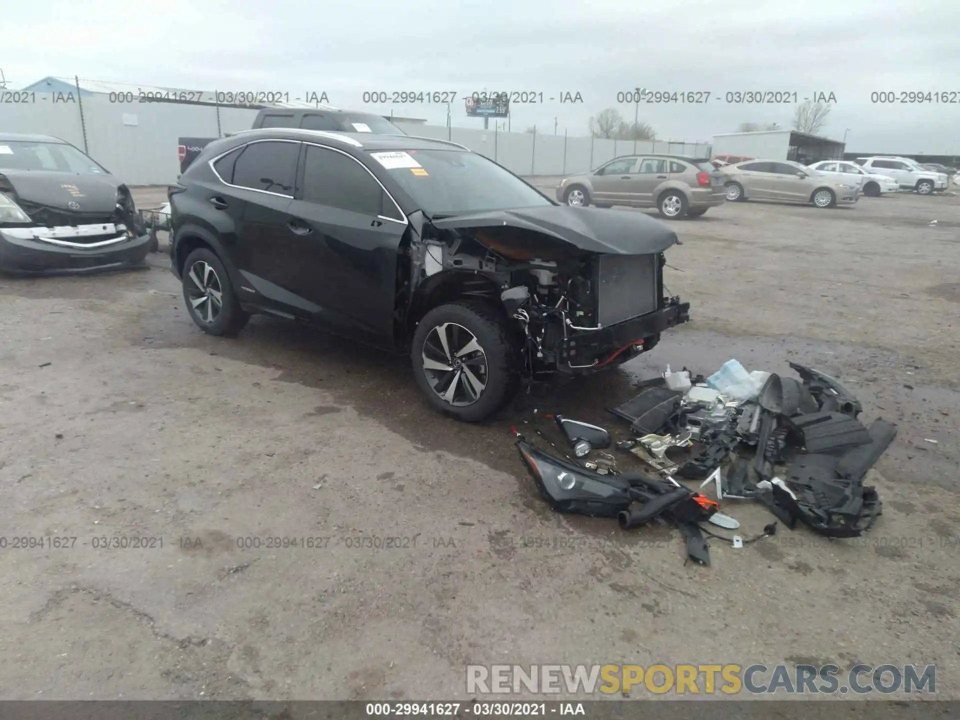 1 Photograph of a damaged car JTJGJRDZ6L2133389 LEXUS NX 2020