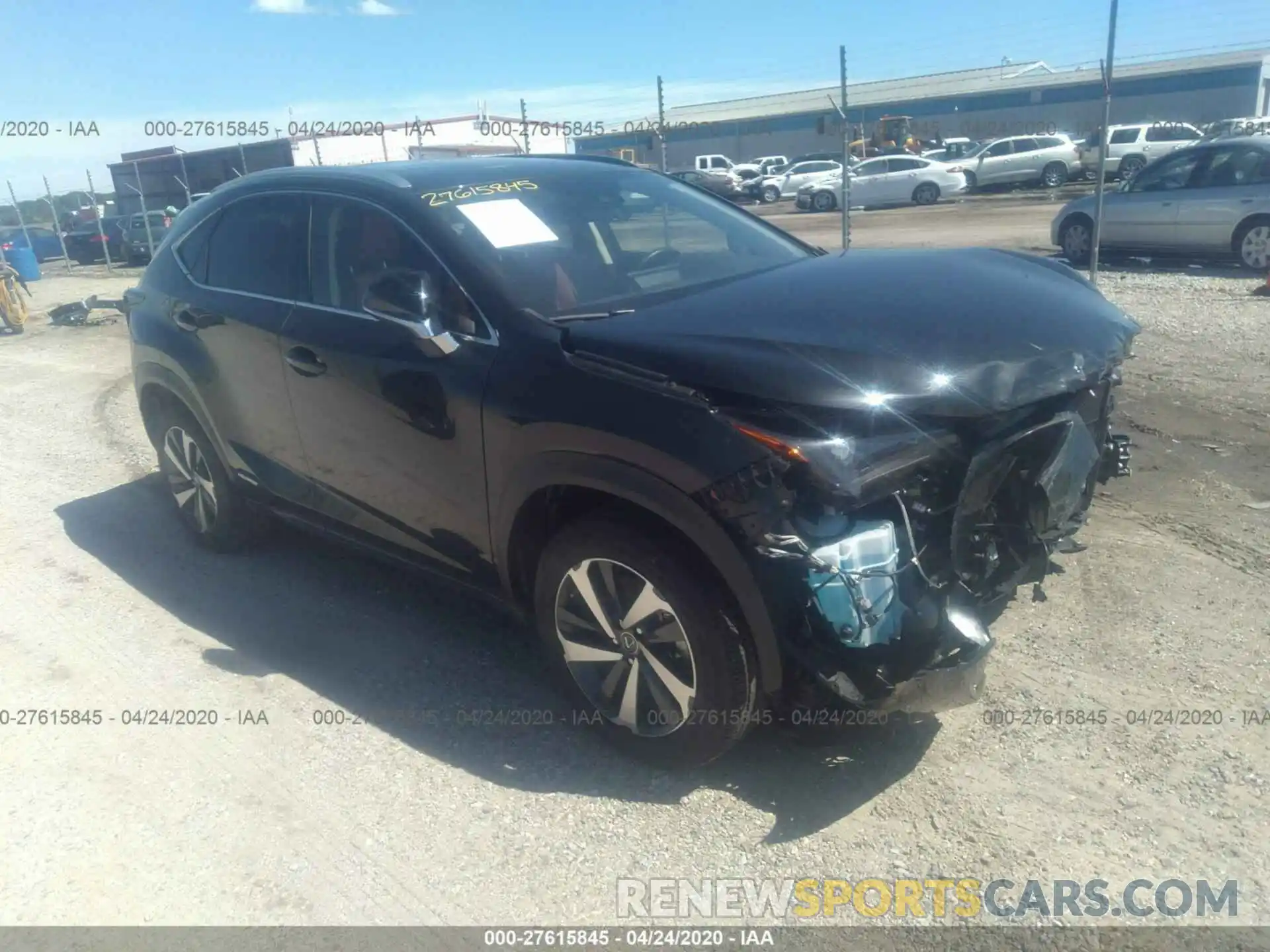 1 Photograph of a damaged car JTJGJRDZ6L5001960 LEXUS NX 2020