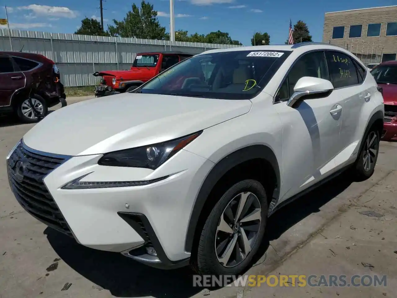 2 Photograph of a damaged car JTJGJRDZ7L5000218 LEXUS NX 2020